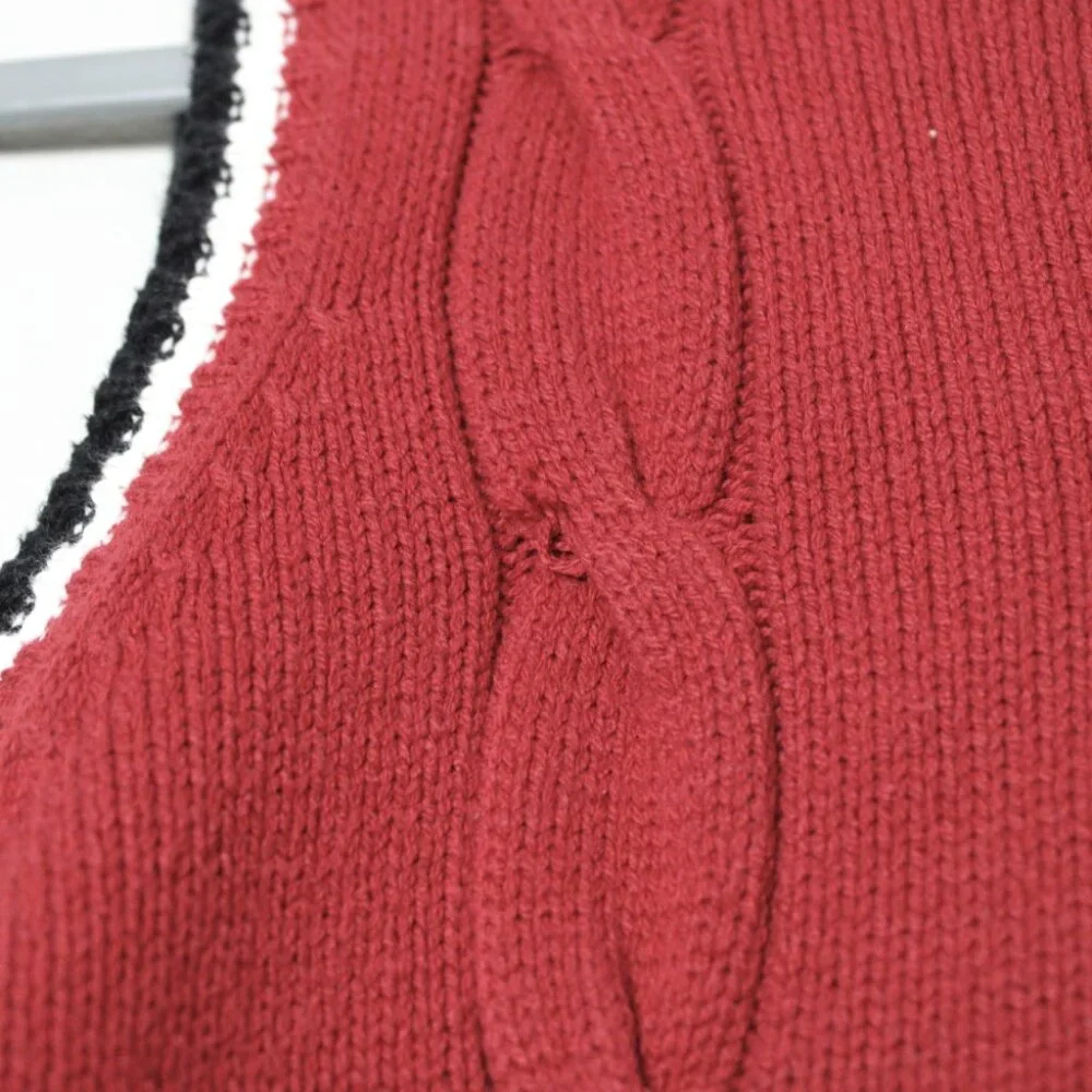 Children's Place Orange Sweater Vest 10/12 (L)